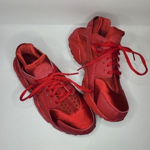 Size 7.5 - Nike Air Huarache Run All Red 2015